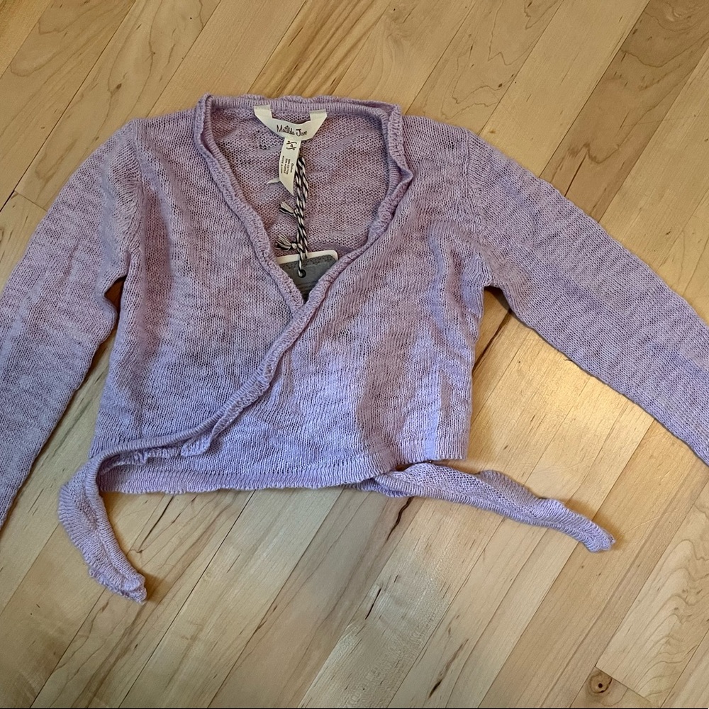 Girls matilda jane can you imagine sweater size 4 purple nwt